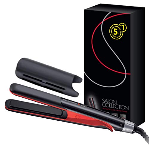 Remington Glätteisen [Friseur Profi] Haarglätter Salon Collection (Infrarot-Keramikheizelement für schnelle & gleichmäßige Hitze, hochwertige Ultimate-Glide-Keramikbeschichtung, LCD-Display) S9700