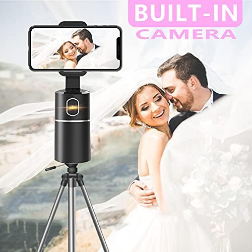 Smart Tracking HolderNO APP Required, Ushining Auto Face Tracking Cellphone Mount AI Tracking Tripod Selfie Stick Smart for Live Streaming/Vlogging/Video Shooting/All Phones/Tablets/iPad