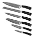 Produktbild Wakoli Pakka Damastmesser Profi 6er Messerset, Klingen 8,50 bis 20,00 cm Länge, VG-10, sehr hochwertiges Damast-Messer, japanische Damaszener Küchenmesser mit Pakkaholz Griffen, Kochmesser, Küchenmesser