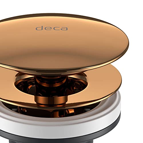 Válvula de escoamento para lavatório cuba e bidê, Red Gold, Deca, 1601.GL.RD