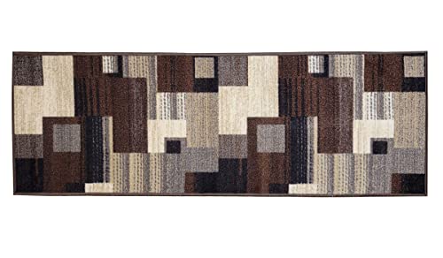 Gloria Non-Slip Rubber Back Kitchen Rug Set 2 Pieces Carpet Runner And Mat Set - 20"X30" & 20"X59" (Modern, 2743) #TOP7