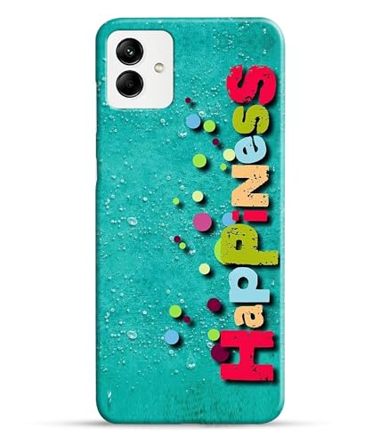 Image of Happiness Happy Printed Hard Back Case Cover Compatible for Samsung Galaxy A04 | A04E | Samsung A04 | A04E (Multicolor) - D1670