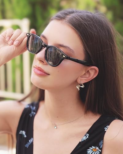 2025 Premium Acetate Sunglasses Women Men, Designer Retro Sunnies with UV400 Protection3