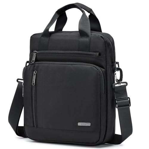 SUCIKORIO Borsello Uomo Tracolla Grande, Impermeabile Oxford Borsa Tracolla 33x28x10cm Per Laptop da...