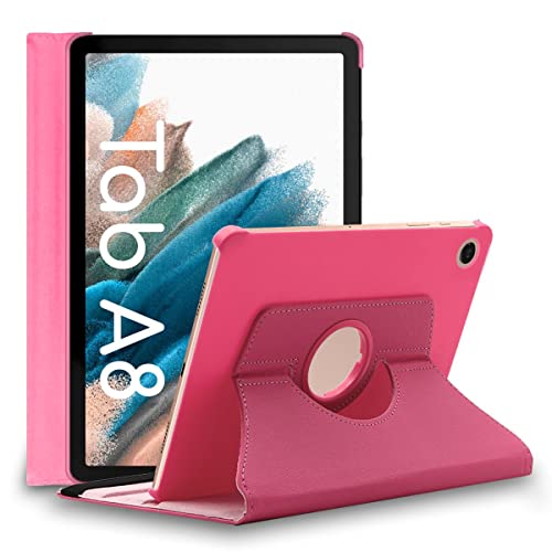 ebestStar - Funda para Samsung Galaxy Tab A8 10.5 (2021) SM-X200 X205, Carcasa Capa Giratoria, 360 Protectora, Cuero PU Soporte, Rosa