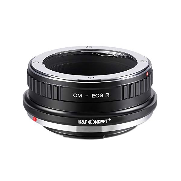 K&F Concept OM-EOS R Bajonettadapter Objektiv Ring für Olympus OM Objektive auf Canon EOS R-Mount Kamera Canon EOS RF RP