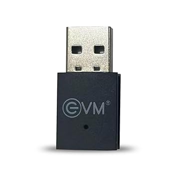 EVM 600Mbps USB WiFi Adapter | Dual Band 2.4GHz 5GHz 802.11ac | High Gain Antenna | Wireless Dongle for PC Laptop | Windows Compatible | 1 Year Warranty (EVM-USBD-03)