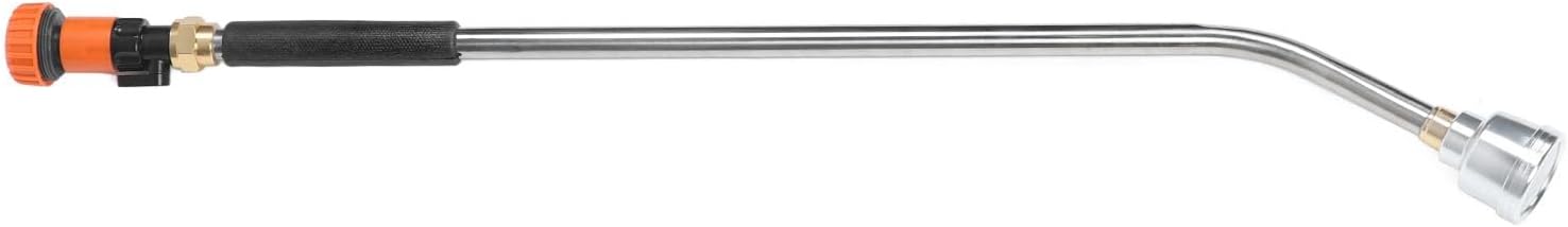 Alomejor Watering Wand, Stainless Steel Aluminum Sprayer with Ergonomic Handle, Long High Pressure Wand for Garden Plants and Car (90CM)
