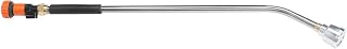 LICAEVEY Watering Wand for Garden Hose, Stainless Steel Long Nozzle with Press Switch, High Pressure Sprayer for Car Wash, Ergonomic Handle, Flower Bed Yard Plants (90CM)