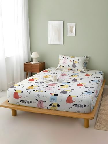 Image of Weave & Decor Kids Dedsheets Single Bed 60x90 Inches with 1 Pillow Cover 20x30 inch, Cotton Blend, Soft & Lightweight.