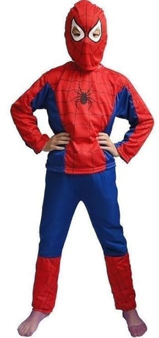 Image of Super Hero Costume For Kids, Superhero Cosplay Costume For Boys, Suit for Kids Red & Blue