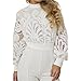 QZKLWG Women's fashionable round neck top with grid splicing, long sleeved zipper, elegant jumpsuit