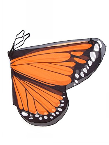 Cismark Fairy Butterfly Wings Costume For Girls Dress Up Orange #TOP1