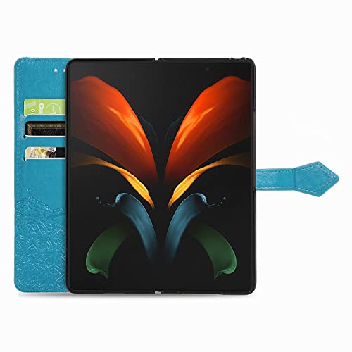 Coque Samsung Galaxy Z Fold4 5G bleu rigide étui protection rigide - 2