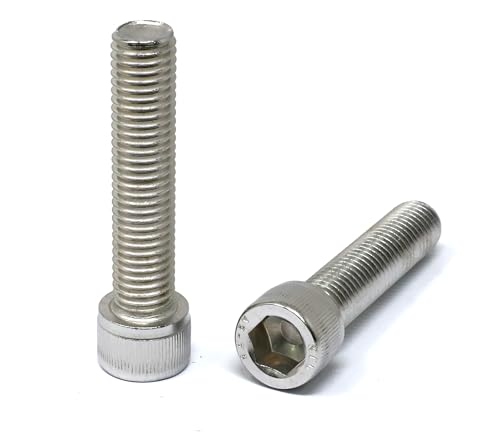 Image of iexcell 2 Pcs M14 x 65mm Thread Pitch 2 mm Stainless Steel 304 Hex Socket Head Cap Screws Bolts Kit