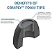 Comply TrueGrip Pro Memory Foam Tips for Jabra 65t Earbuds (Medium, 3 Pairs) [Discontinued]