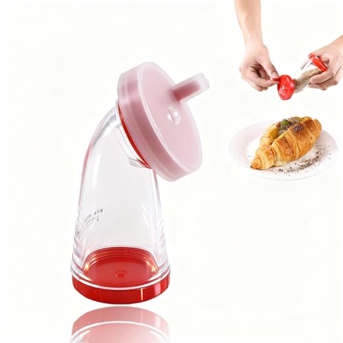 Sesame Seed Grinder – Manual Sesame Mill for Fresh Flavor, Flaxseed Grinder, Easy Twist for Rice, Salads, Noodles & Stir-Fries, Compact 4.5 in, Plastic Body & Stainless-Steel Core(1pcs)