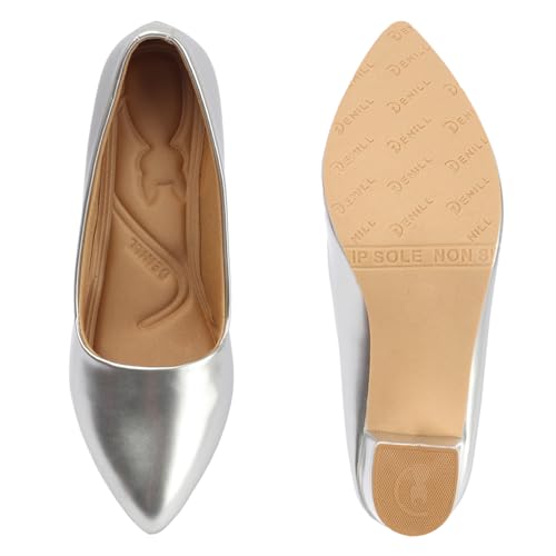 Image of Denill Women's Pointed Toe Flats Cushioned Insole & Non-Slip Grip Sole