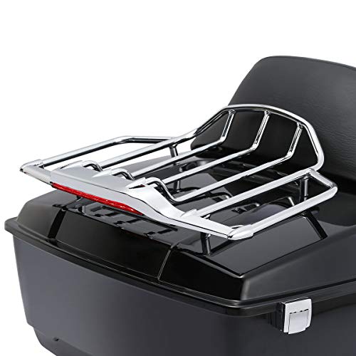 Tcmt Motorcycles Chrome Tour Pack Trunk Luggage Mounting Rack Led Light Fits For Harley Electra Street Glide 1993-2013 #TOP7