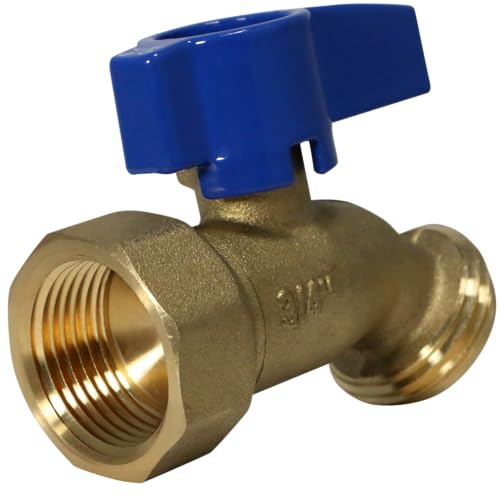 1 Piece XFITTING 3/4" Female NPT x 3/4" Garden Hose Threaded Hose Bibb No-Kink, 1/4 Turn, Brass, Water or Oil, 1 Pack - Thumbnail 5