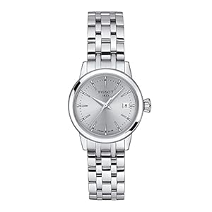 Tissot womens CLASSIC DREAM LADY 316L stainless steel case Quartz Watch, Grey, Stainless steel, 14 (T1292101103100)