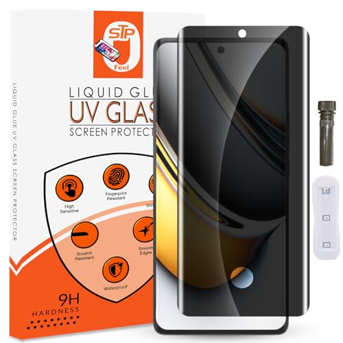 Image of UV Advanced Privacy Tempered Glass Screen Protector Compatible for Realme 12 Pro 5G / 12 Pro+ Plus 5G (6.7 Inch, Pack of 1) Full Edge to Edge Coverage Anti-Spy /Anti-Peeping 9H Hardness