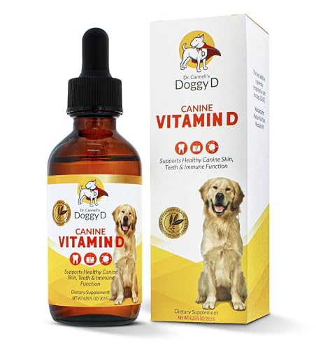 Vitamin D3 Liquid for Dogs Cats, 60mL, 60 Count at 1ml Dose