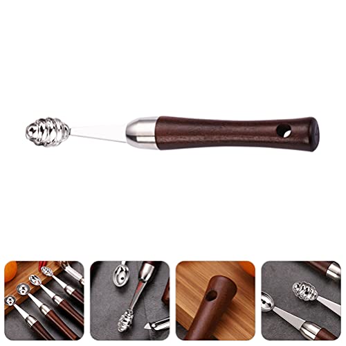 YARNOW Watermeloen Meloen Scoop Baller Rvs Ice Cream Scoop Cookie Scoop Ijs Scooper Met Houten Handvat Voor Bevroren Yoghurt Gelatos Ijscoupes Fruit Dessert Salade - Image 7