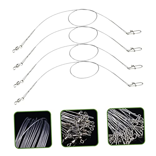 24pcs High Strength Fishing Wire Leaders Swivels miniatura 2
