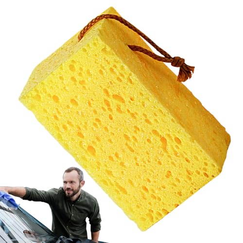 Esponja de Coche - Arandela Grande de 15 cm, Cepillo Absorbente, aplicador Espesado, Almohadilla de Limpieza | Herramienta de Detalle de Espuma portátil para baño, Cuidado de Ruedas de Moto