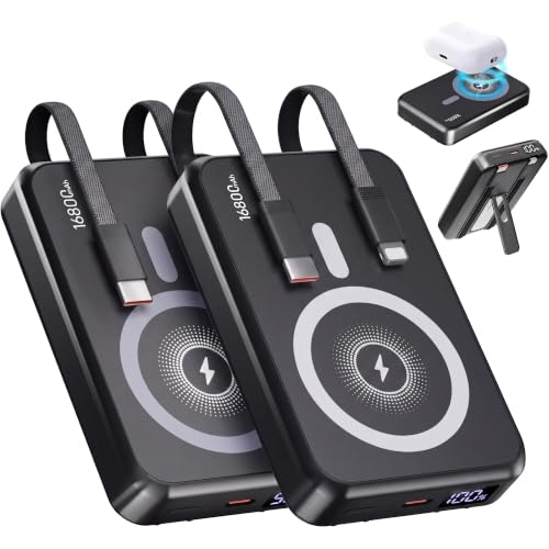 GUGOBOX 2-Pack 16800mAh Magnetic Power Bank with B