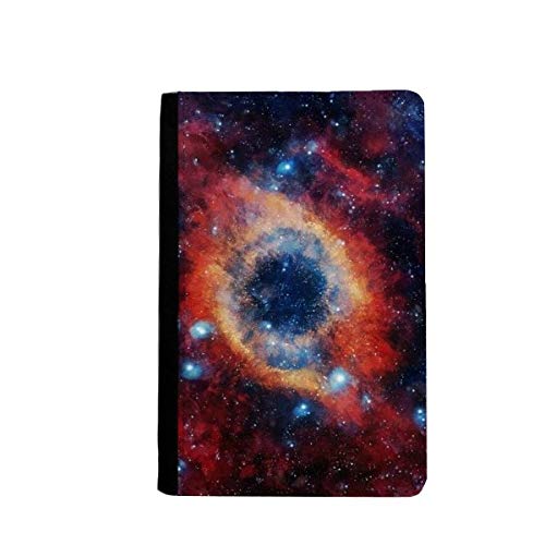 Étui portefeuille coloré motif nébuleuse protection passeport voyage