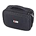 BUBM Electronic Organizer, Double Layer Travel Gadget Carry Bag for Cables, Plugs, Earphone, Flash Hard Drive and More--a Sleeve Pouch for iPad Mini(Medium, Black)