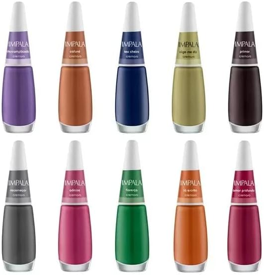 Kit c/ 10 Esmaltes Impala Coleção A Cor da Sua Moda 3