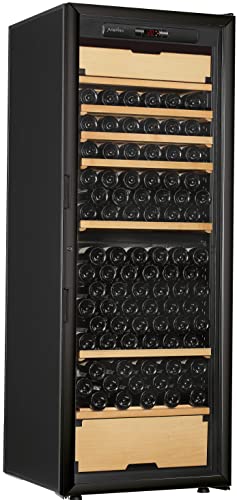 ARTEVINO - Cave à vin Multi-usages 3 températures - OXYGEN BLACK - Noir - Capacité bouteilles : 199 (min/maxi : 173/199)