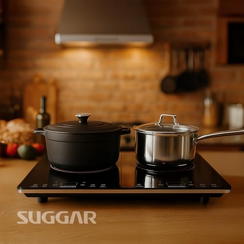 Cooktop Portátil de Indução 2 Zonas 220v Preto - Imagem 2