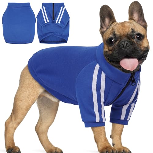 PUMYPOREITY Dog Hoodie for Big-Headed Breeds, Blue, M