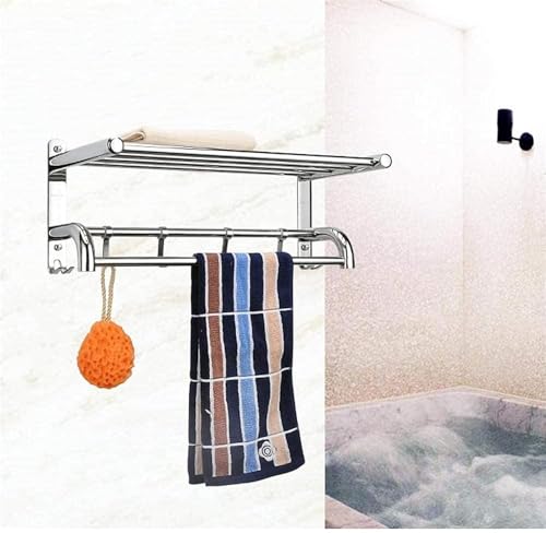 Étagère multifonctionnelle murale en acier inoxydable poli durable LWX