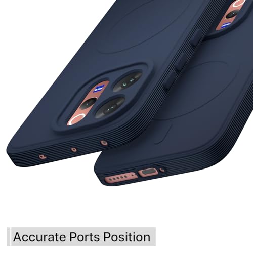 Image of Pikkme Back Cover for Vivo V70 5G Soft Matte Silicone Mag-Safe Design (Mag-Safe Not Support) Camera Protection | Slim Fit Bumper Cover (Blue)