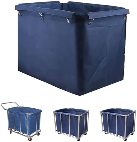 Large 400L Laundry Basket Replacement Liner Bag - Detachable Oxford Cloth for Commercial Rolling Laundry Carts, Versatile Storage Solution for Home & Business