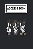 hippie crossbody bag australia  Address Book: Peace Love Rock And Roll Guitar Retro Hippie Hands Guitarist Player Telephone & Contact Address Book with Alphabetical Tabs. Small Size ... and Notes with A-Z Index for Women Men