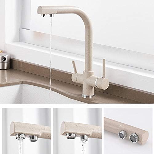 Robinet filtre à eau éliminant le second perçage pour évier de cuisine avoine