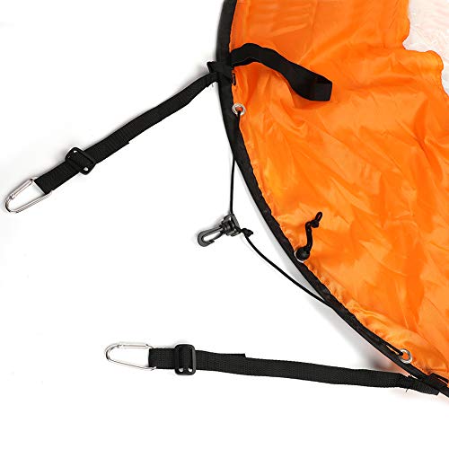 Triclicks 42\" Foldable Downwind Wind Sail Kit Sup Paddle Board Instant Popup for Kayak Boat Sailboat Canoe, Orange
