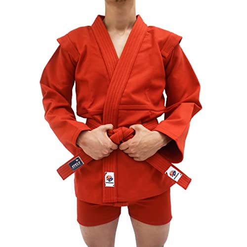 STELS Sambo Jacket - European Martial Arts Clothes - 100% Cotton FIAS Certified - Sambo Self Defense Martial Arts Uniform