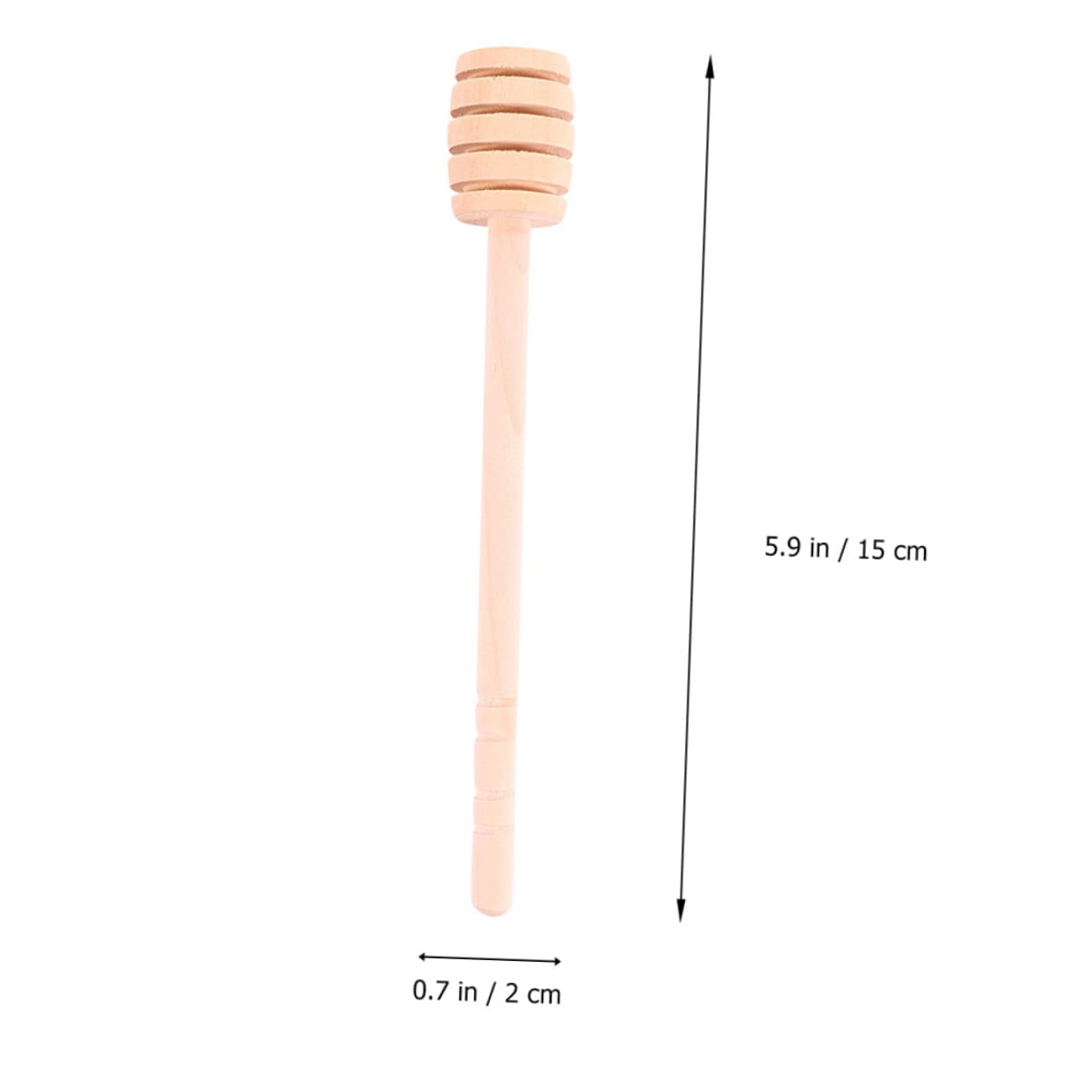 Hemobllo 25Pcs Portable Wooden Honey Stirring Sticks Long Handle for Coffee Tea Jam and More for Home and Kitchen Use