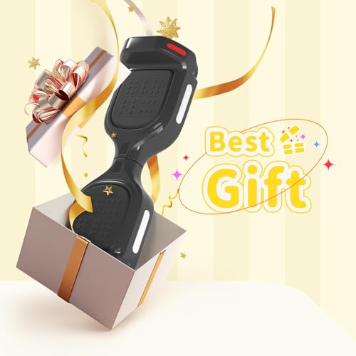 Image of SIMATE 6.5 inch Bluetooth Scooter, LED Lights & APP & Music Speaker, Long Battery Life, Gifts for Kids & Adults & Girls & Boys, for All Ages