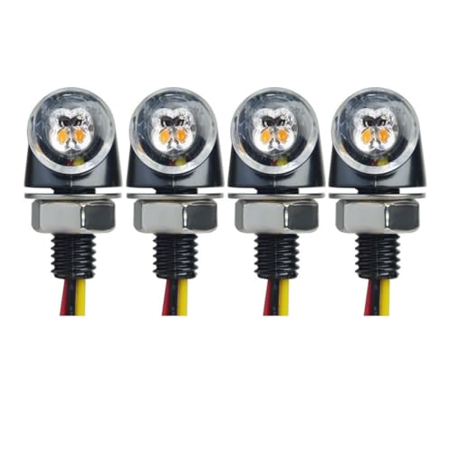 Clignotant LED DRL moto double fonction avec feu de stop intégré pour custom