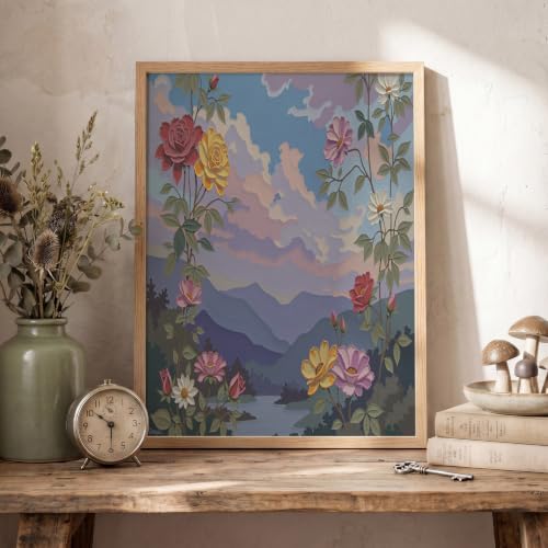 Impression sur toile de fleurs de montagne pour s'évader au quotidien