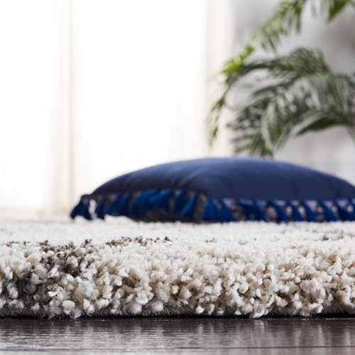 Tapete Safavieh Hudson Shag 9' x 12' Ivory y Gris miniatura 5