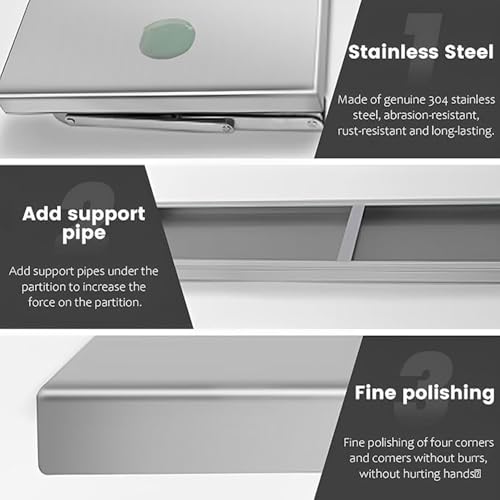 Table pliante murale au design épuré inox pour une finition moderne - 5